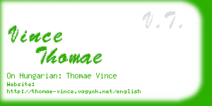 vince thomae business card
